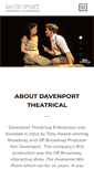 Mobile Screenshot of davenporttheatrical.com